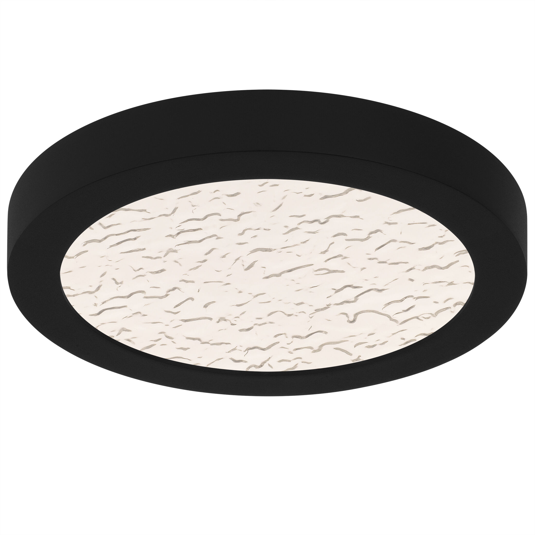 Outskirts LED 7.5 inch Earth Black Flush Mount Ceiling Light, Small