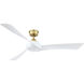 Wrap Custom Matte White 29.99 inch Each Fan Blades in 60