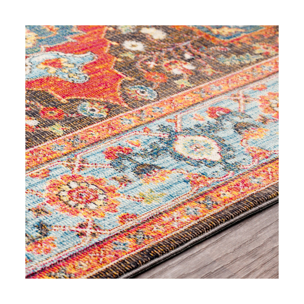 Aura Silk 36 X 24 inch Rose/Bright Pink/Bright Yellow/Camel/Dark Brown Rugs, Rectangle