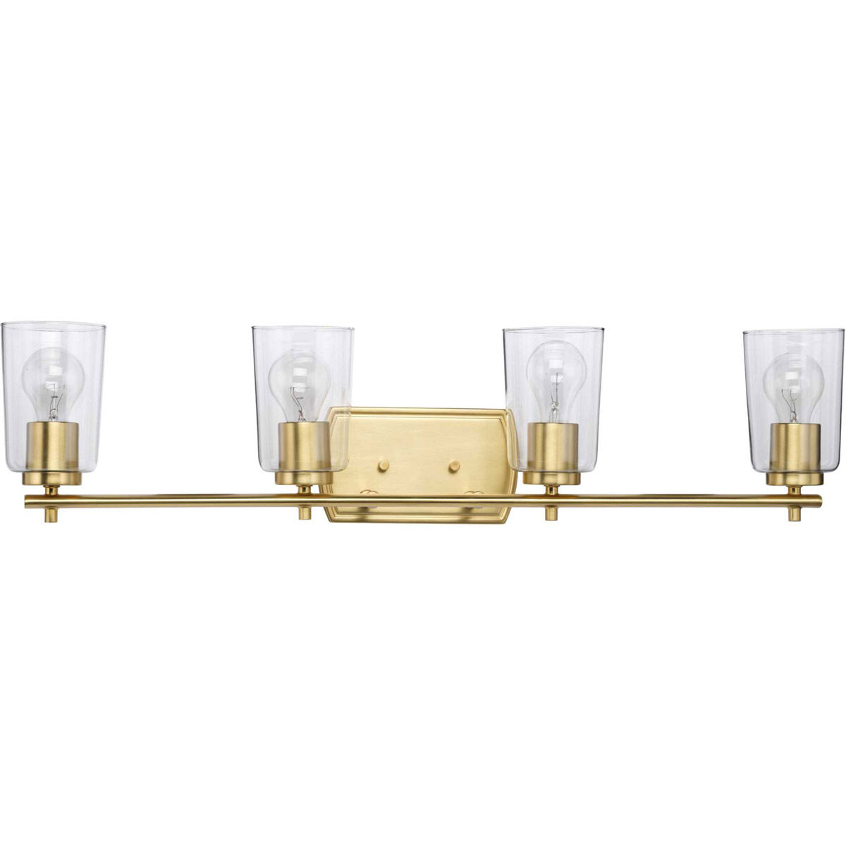 Art 4 Light 32 inch Satin Brass Bath Vanity Wall Light