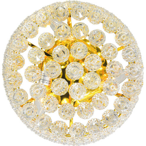 Empire 3 Light 12 inch Gold Flush Mount Ceiling Light