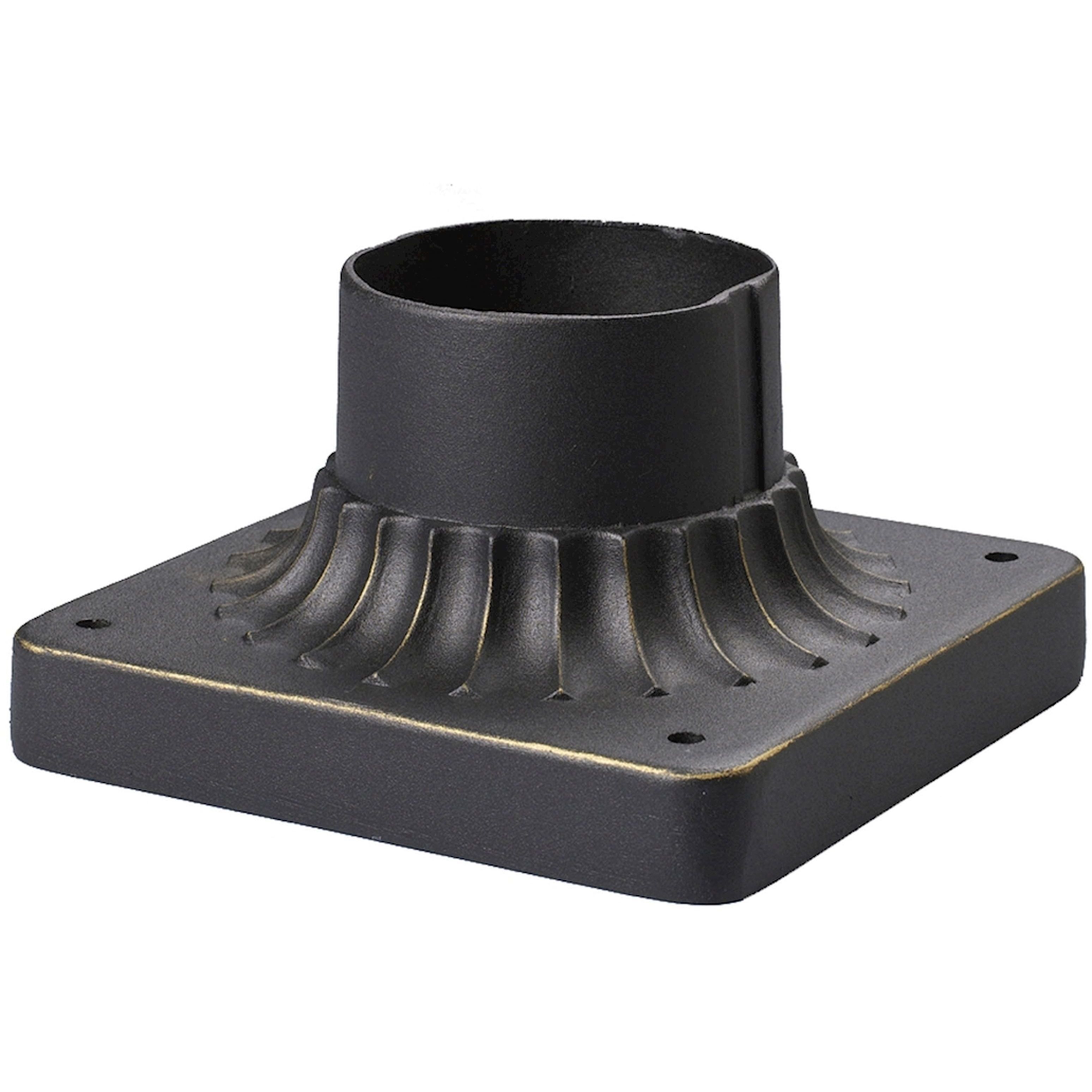 Outdoor Accessories 8 inch Weathered Charcoal Outdoor Pier Mount