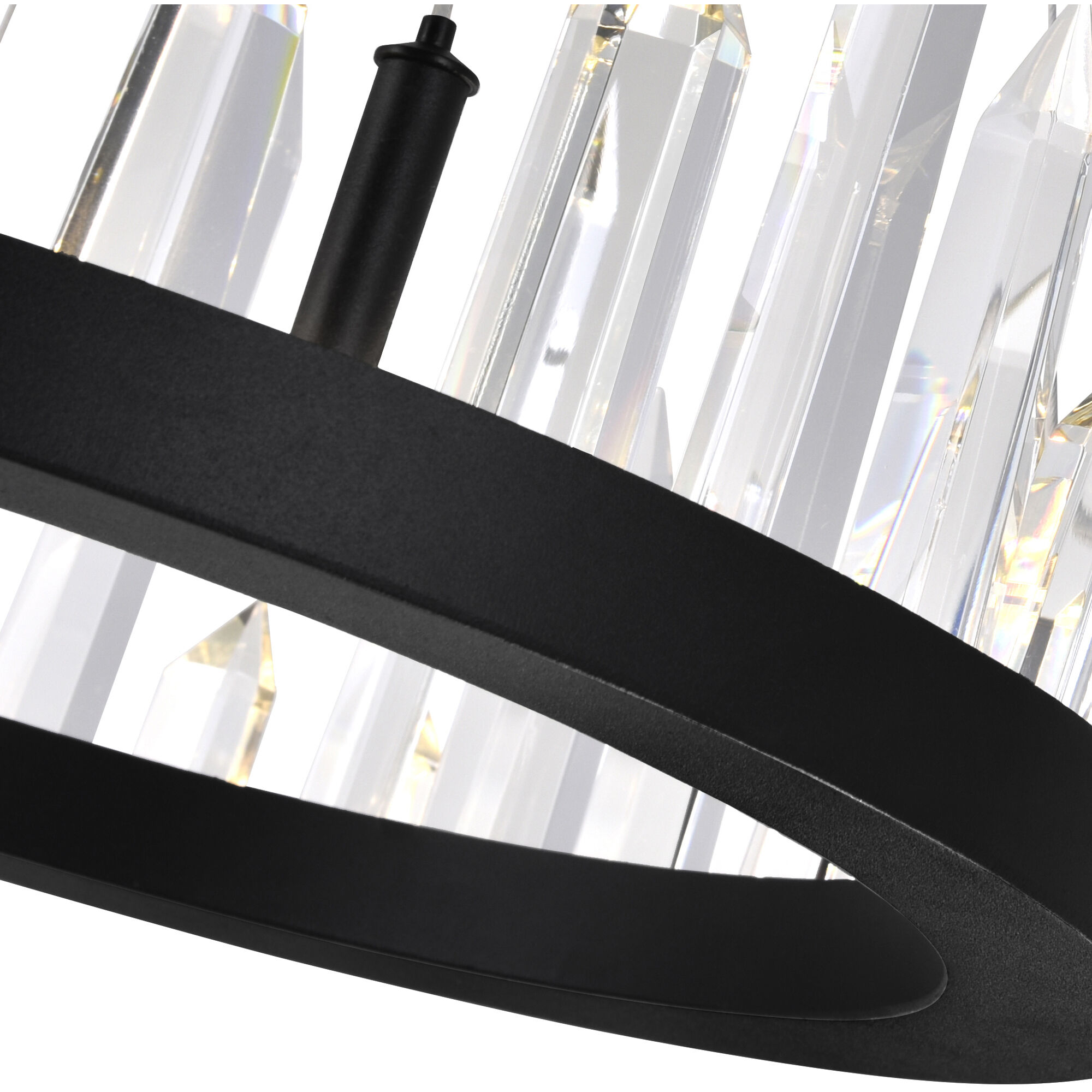 Juliette LED 32 inch Black Up Chandelier Ceiling Light