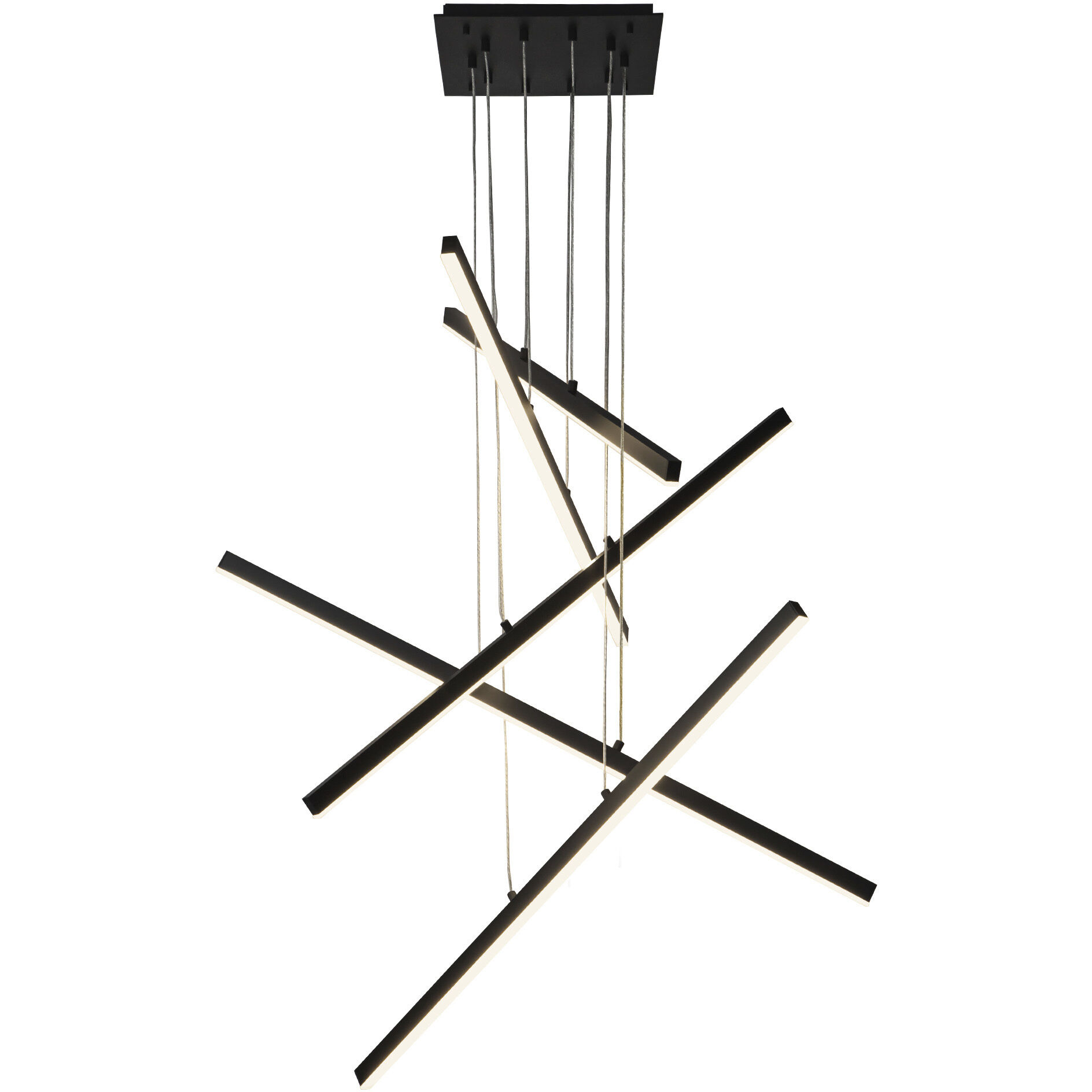 Vega LED 0.75 inch Black Multi Pendant Ceiling Light