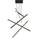 Vega LED 0.75 inch Black Multi Pendant Ceiling Light