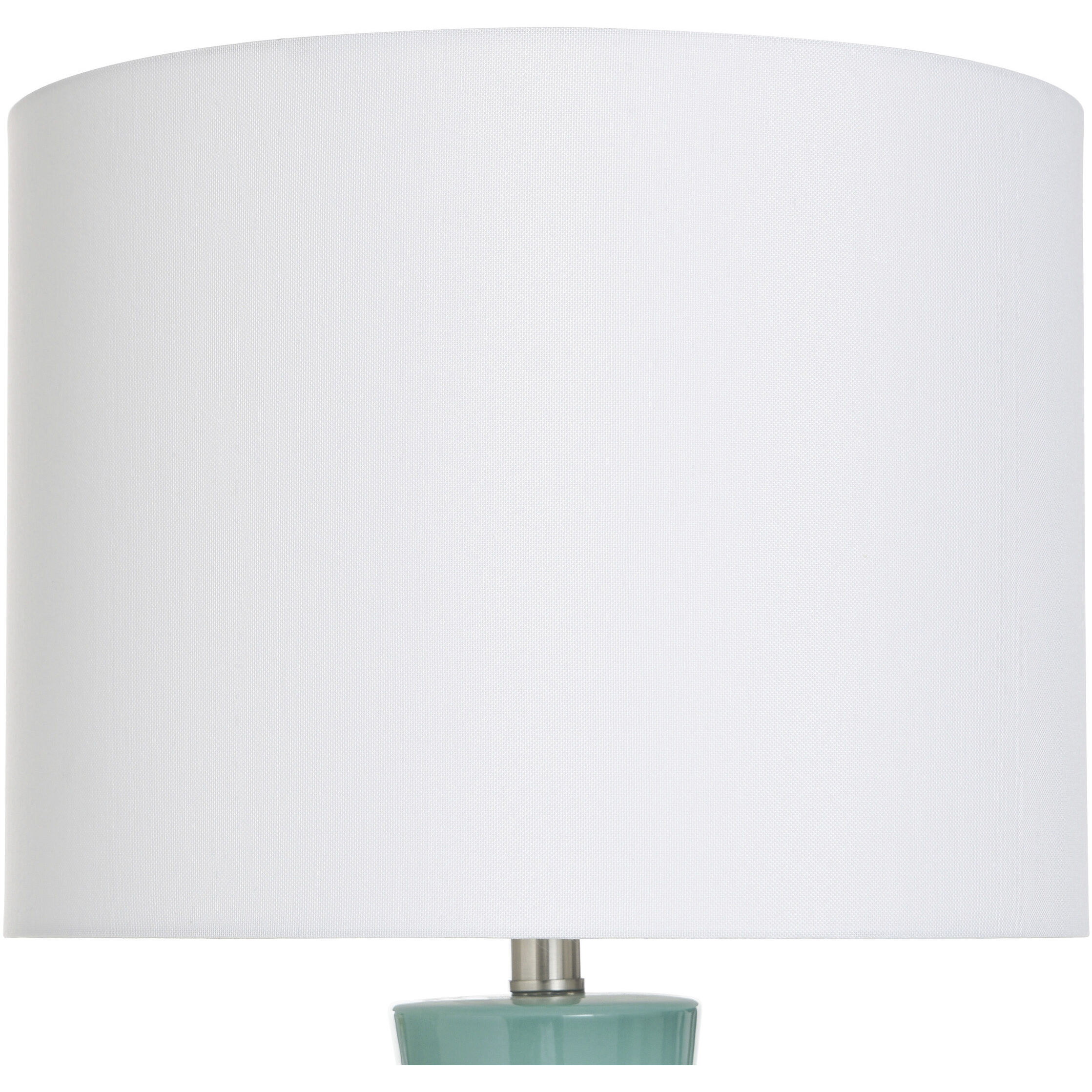 Cameron 28 inch 100.00 watt Tuquoise and Silver and Clear Table Lamp Portable Light