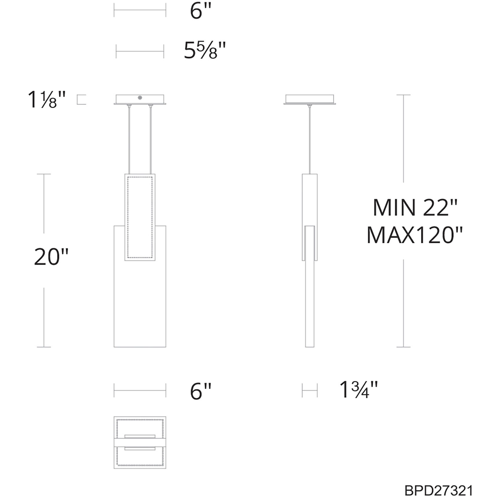 Tryst LED 8 inch Black Mini Pendant Ceiling Light, Beyond