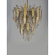 Majestic 12 Light 24 inch Gold Leaf Chandelier Ceiling Light