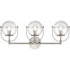 Langford 3 Light 24 inch Satin Nickel Vanity Light Wall Light