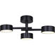 Montgomery LED 24.25 inch Black Semi-Flush Mount Ceiling Light
