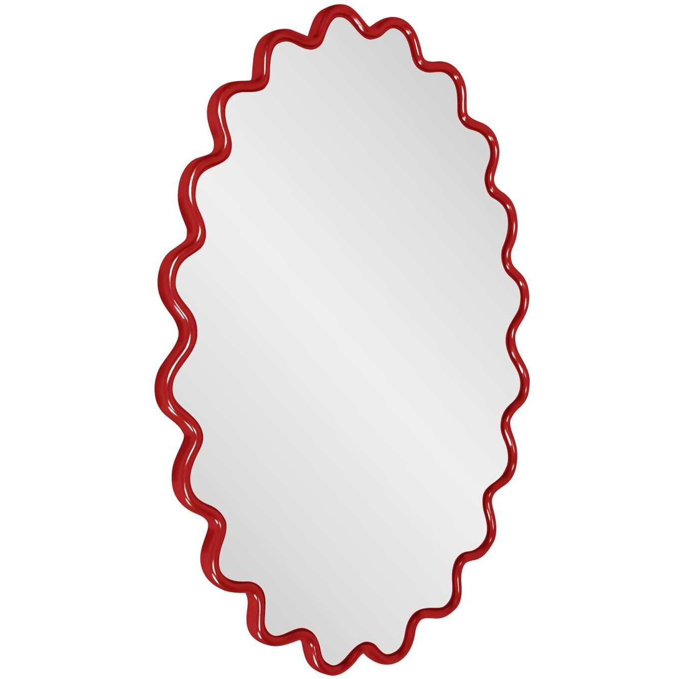 Cloud 36 X 24 inch Red Mirror