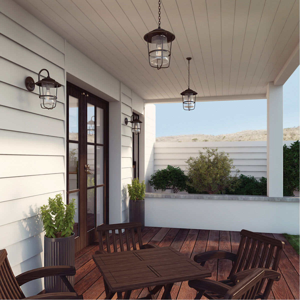 Creekside 1 Light 16 inch Old Bronze Outdoor Wall Lantern