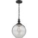 Bergen 1 Light 10 inch Matte Black Mini Pendant Ceiling Light