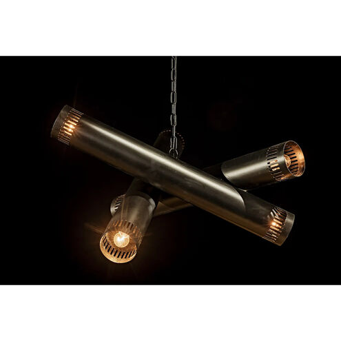 Javelin 6 Light 33 inch Matte Black Chandelier Ceiling Light