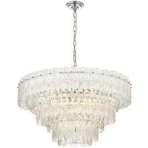 Emilia 10 Light 31 inch Chrome Pendant Ceiling Light