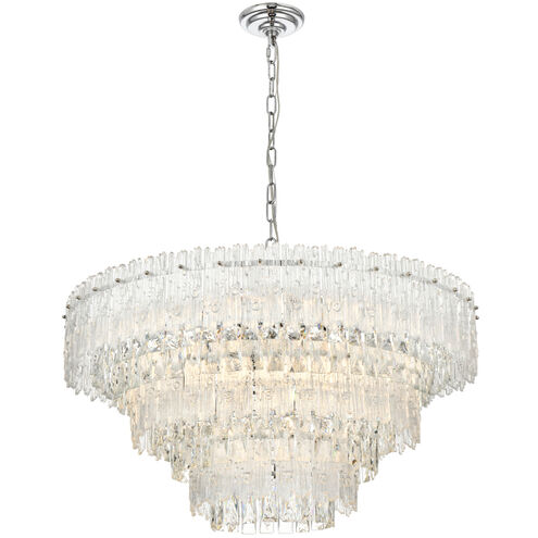 Emilia 10 Light 31 inch Chrome Pendant Ceiling Light