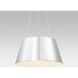Vida LED 24 inch Brushed Aluminum Pendant Ceiling Light, dweLED