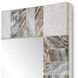Elena 40 X 28 inch White and Brown with Mirror Mirror