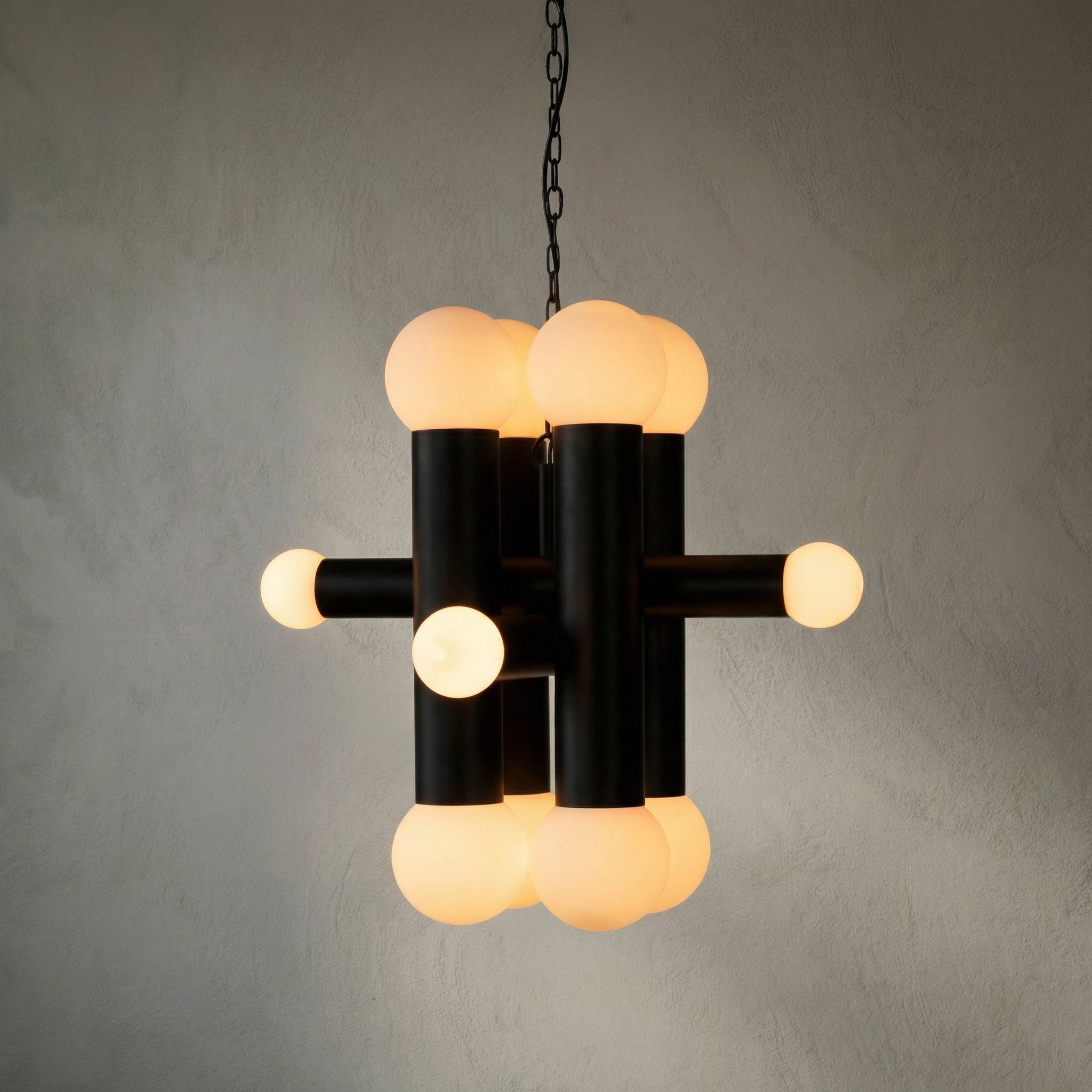 Amadeus 12 Light 36 inch Matte Black Chandelier Ceiling Light