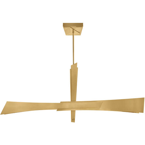 Solara 50 inch Brass Chandelier Ceiling Light
