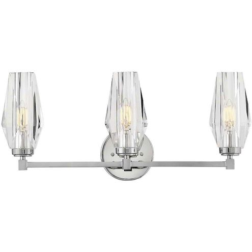 Ana 3 Light 23.5 inch Polished Nickel Bath Light Wall Light
