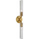 AERIN Casoria LED 4.75 inch Hand-Rubbed Antique Brass Linear Bath Sconce Wall Light