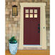 Aberdeen 1 Light 14 inch Mission Brown Outdoor Wall Mount in Frosted