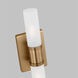 Keaton 2 Light 5 inch Satin Brass Bath Vanity Wall Light