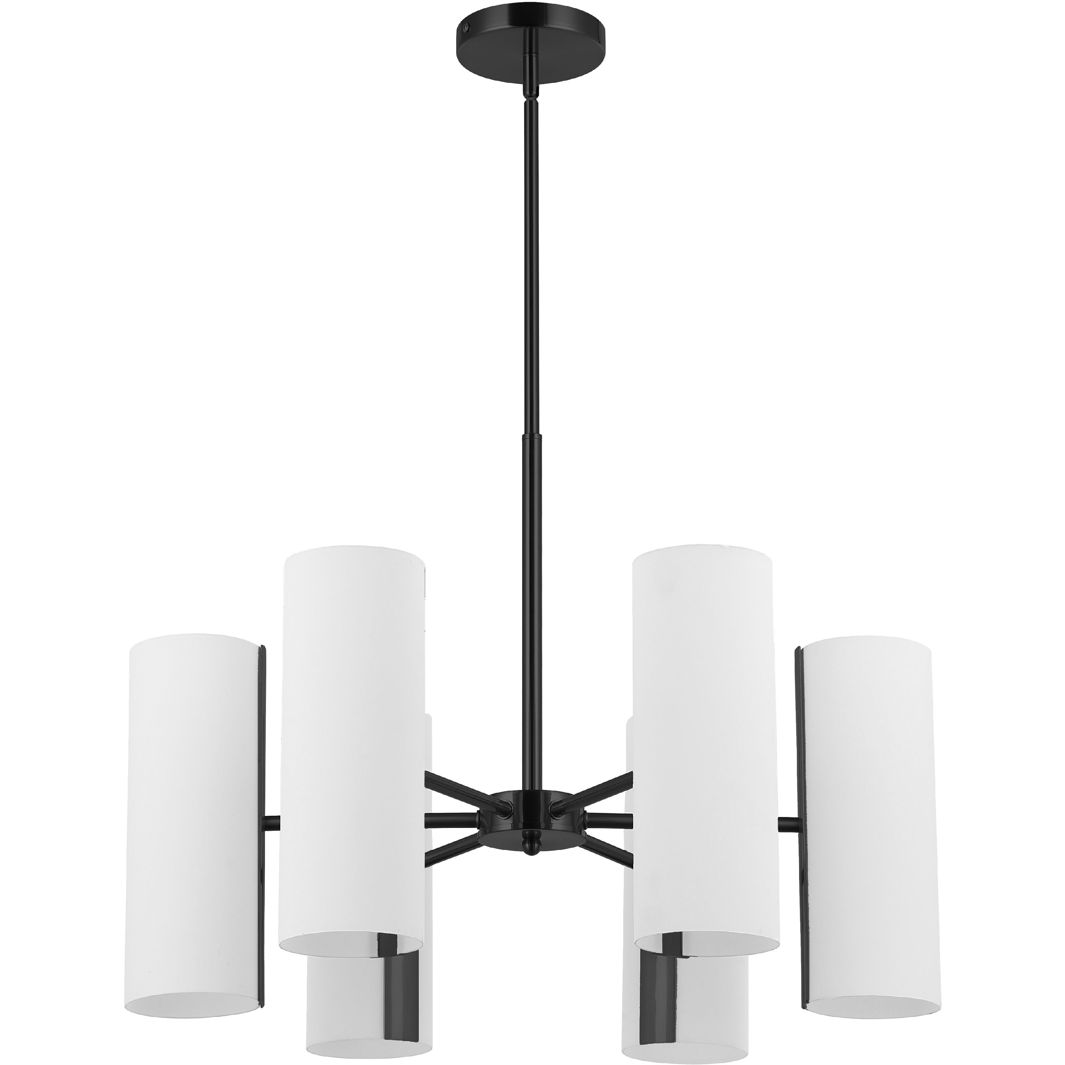 Cleta LED 24 inch Matte Black Chandelier Ceiling Light