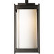Cela 1 Light 13.6 inch Coastal Oil Rubbed Bronze Outdoor Sconce in Opal, Medium