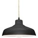 Radiance 1 Light 11.5 inch Gloss Black and Matte White and Matte Black Pendant Ceiling Light