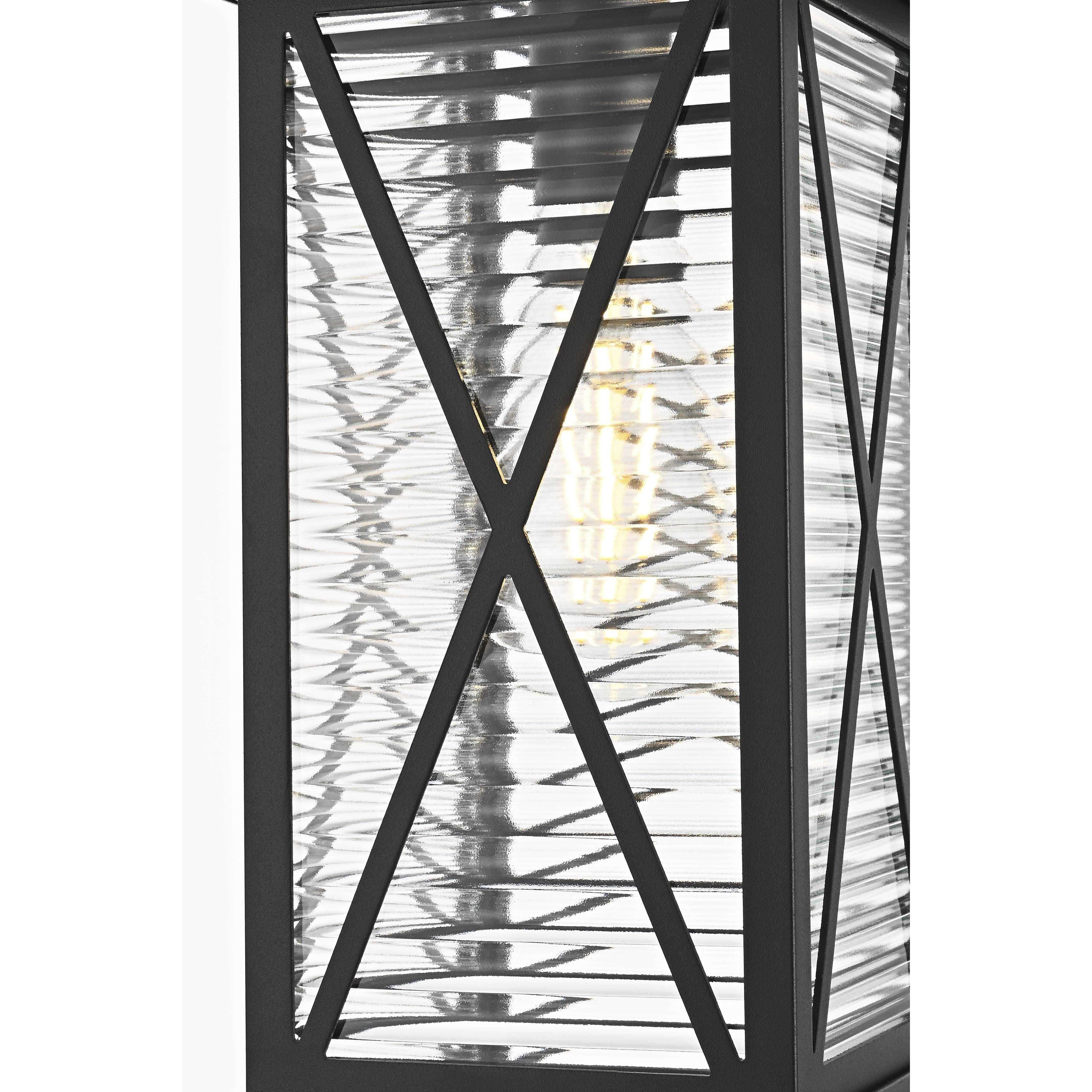 Jada 1 Light 7.5 inch Black Outdoor Pendant