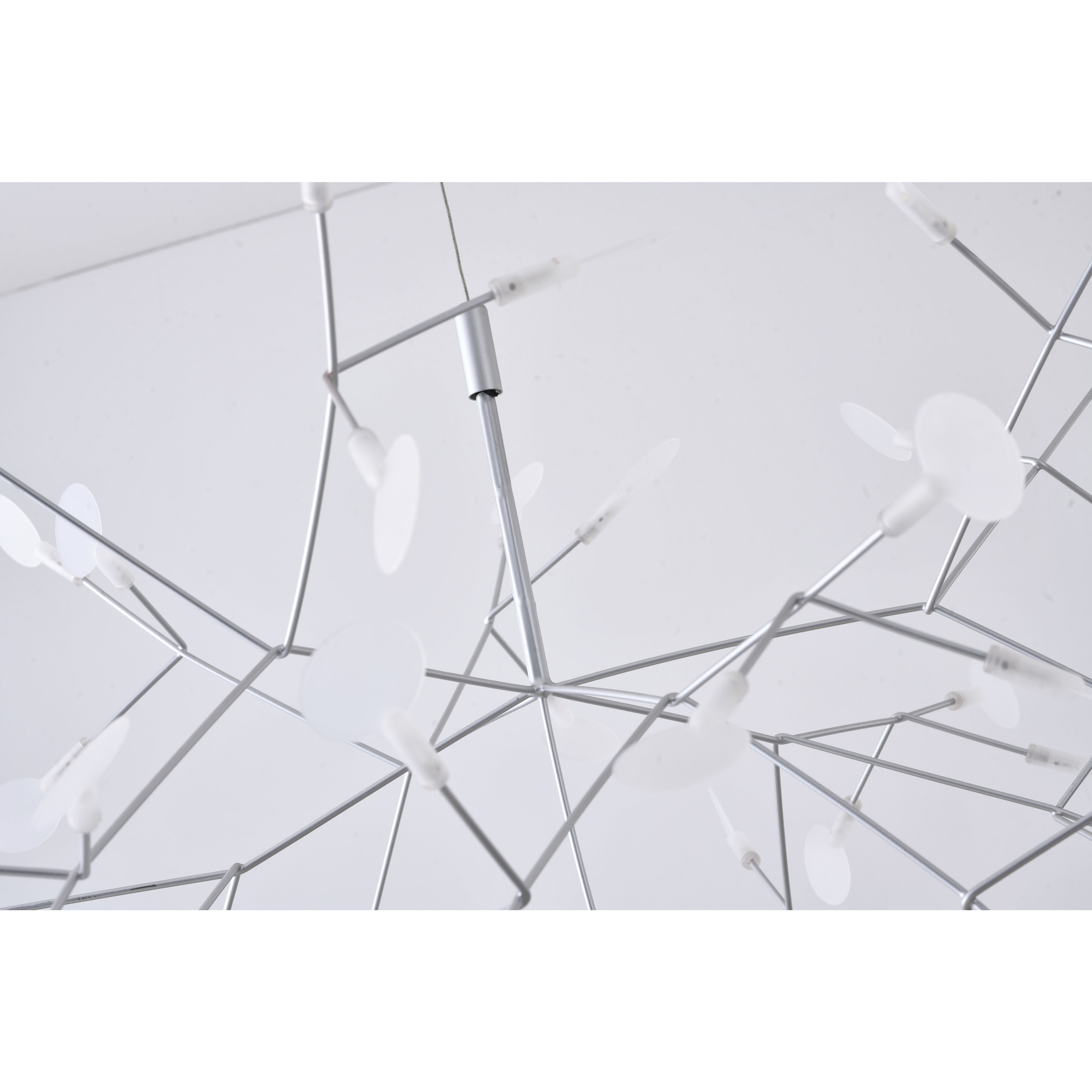 Canada LED 38.6 inch Silver Chandelier Ceiling Light