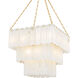 Moissanite 33 Light 26 inch Aged Brass Chandelier Ceiling Light