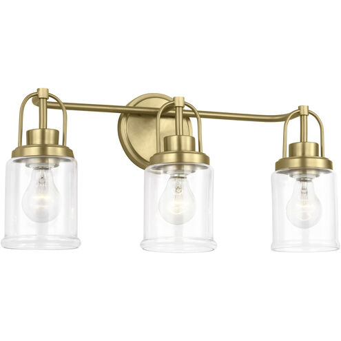 Anders 3 Light 22 inch Satin Brass Bath Vanity Wall Light