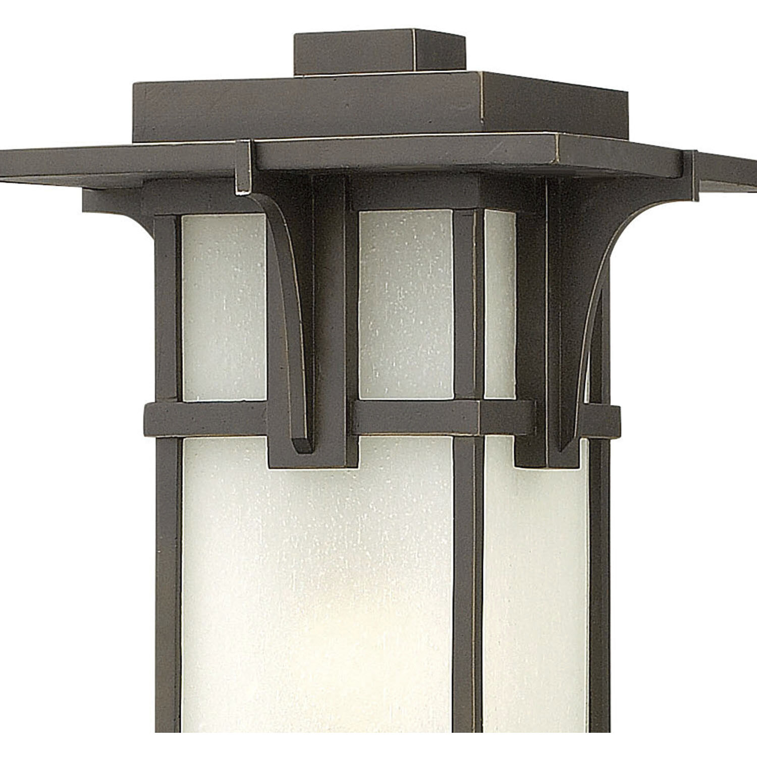 Manhattan 1 Light 21.5 inch Oil Rubbed Bronze Outdoor Post Mount Lantern