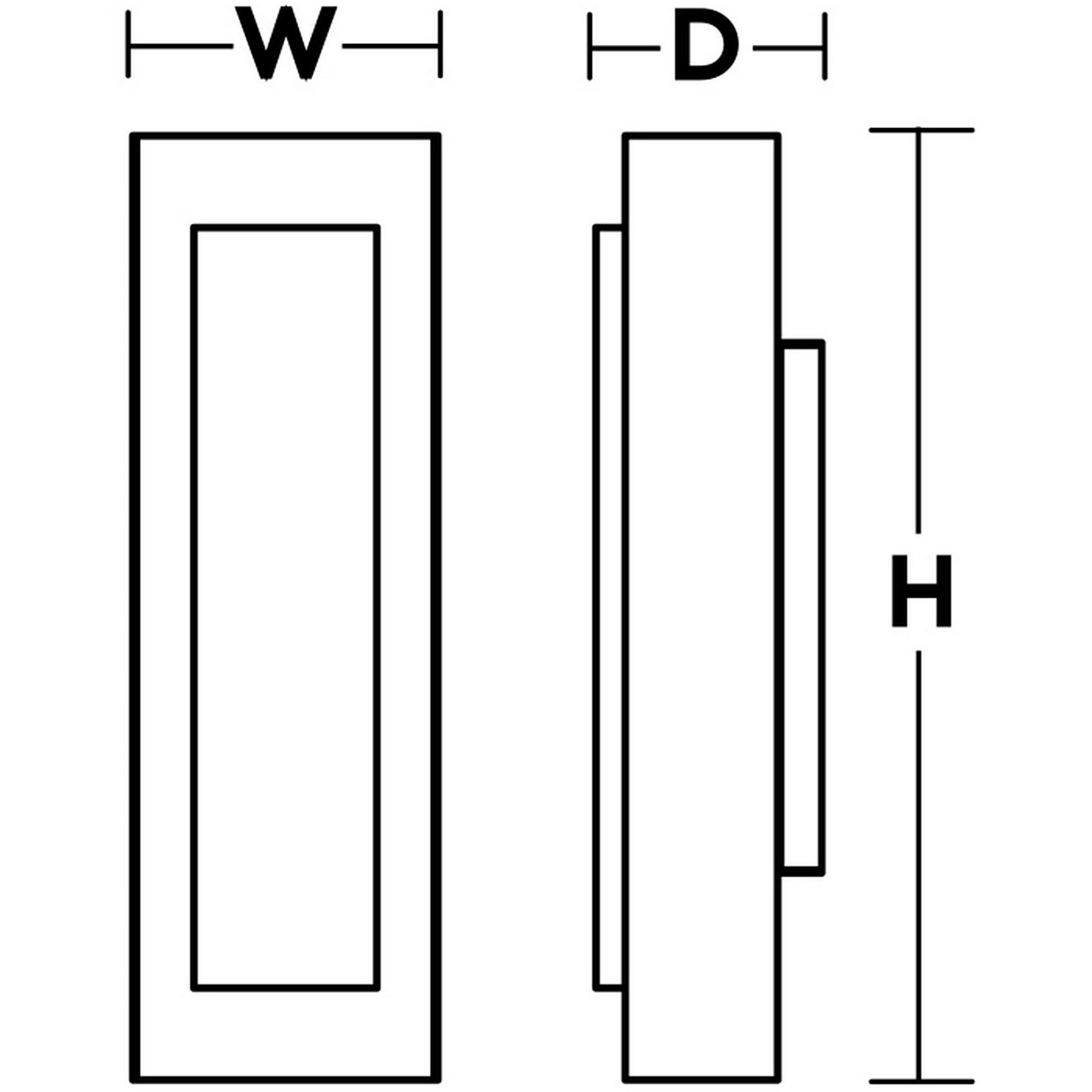 Reveal LED 4.9 inch Black ADA Sconce Wall Light