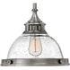 Amelia 1 Light 11.5 inch Polished Antique Nickel Indoor Mini Pendant Ceiling Light