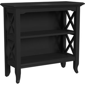 Newport 32"W 2 Shelf Bookcase in Black