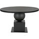 Emira 52 X 52 inch Matte Black Dining Table