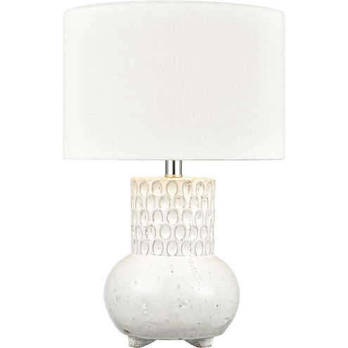 Delia 21 inch 60 watt White Table Lamp Portable Light
