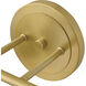 Bowie 2 Light 14.25 inch Lacquered Brass Vanity Light Wall Light