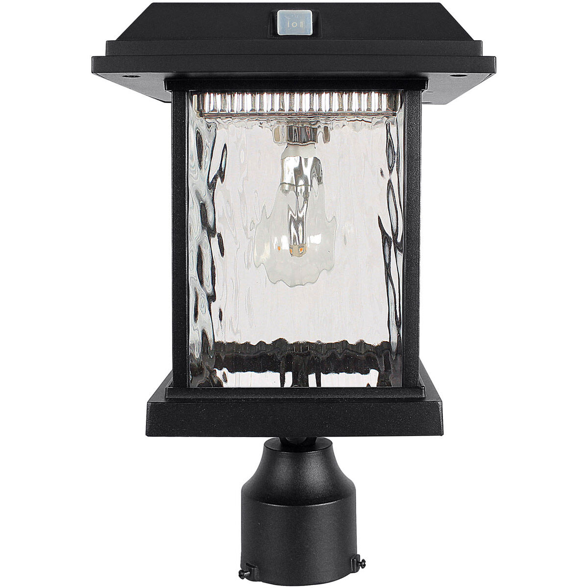 Aspen LED 15 inch Black Post Light, Solar