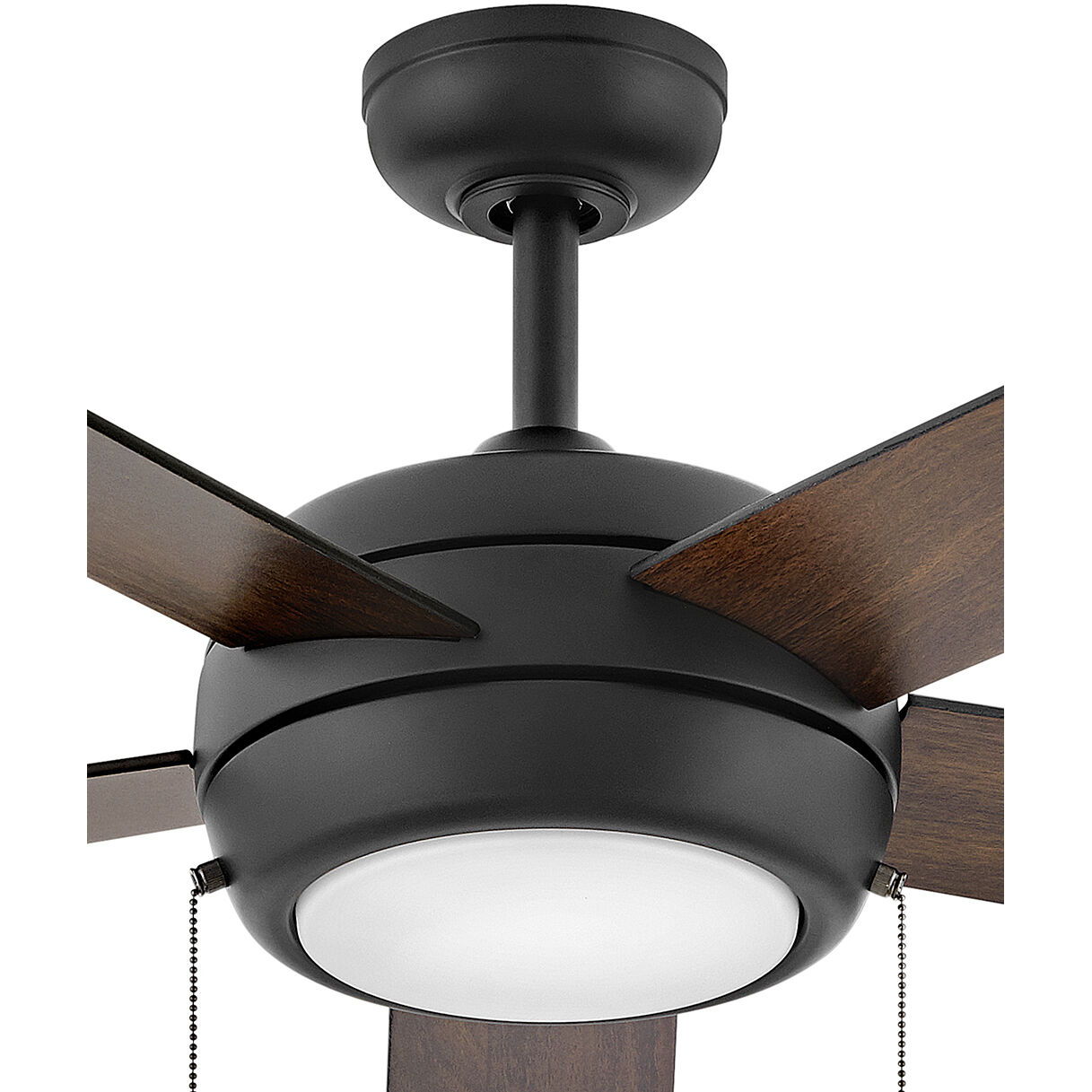 Croft 60 inch Matte Black with Matte Black, Walnut Blades Fan, Regency Series