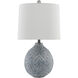 Hadi 27 inch 150 watt Gray Stone Wash Table Lamp Portable Light