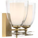 Elowen 2 Light 13.25 inch Legacy Brass Vanity Wall Light