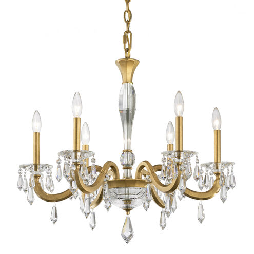 Napoli 6 Light 28.1 inch Heirloom Gold Chandelier Ceiling Light, Schonbek Signature