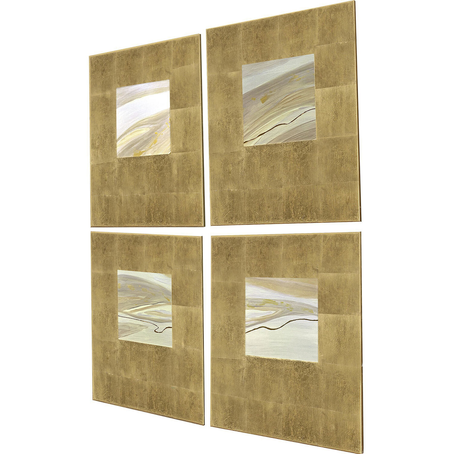 Neutral Galaxy White and Green and Neutral Wall Sculpture, The Studio