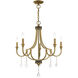 Glendale 5 Light 25 inch Antique Brass Chandelier Ceiling Light