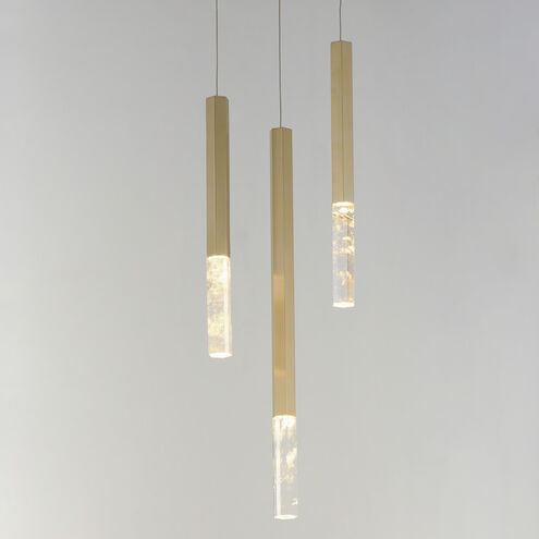 Diaphane LED 9.75 inch Gold Multi-Light Pendant Ceiling Light